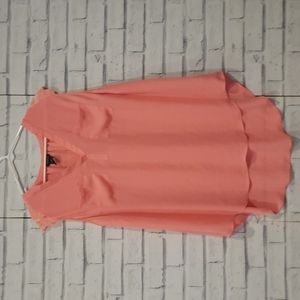 Torrid Women's Size 1 Sleeveless Top Pink/Orange Lace Pockets